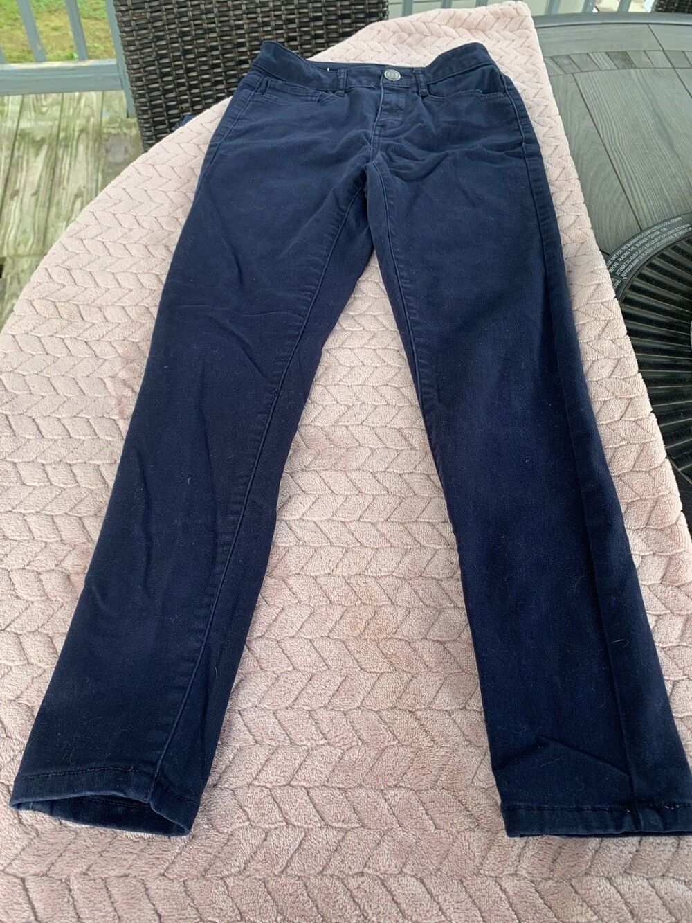 SO Jegging Jeans Juniors Teens Sz 1 High Rise Navy Blue Slim Stretch 5-Pocket